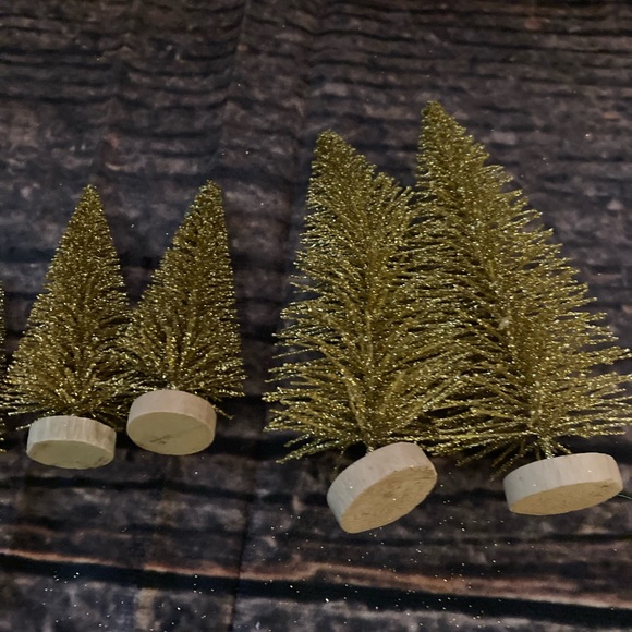 Handmade Tree Decoration Set! Green Trees, White Trees, and Golden Sparkle Trees - Picture 15 of 16